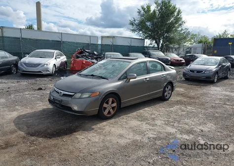 2008 Honda Civic Ex-L from USA, damaged, VIN 2HGFA16918H305678